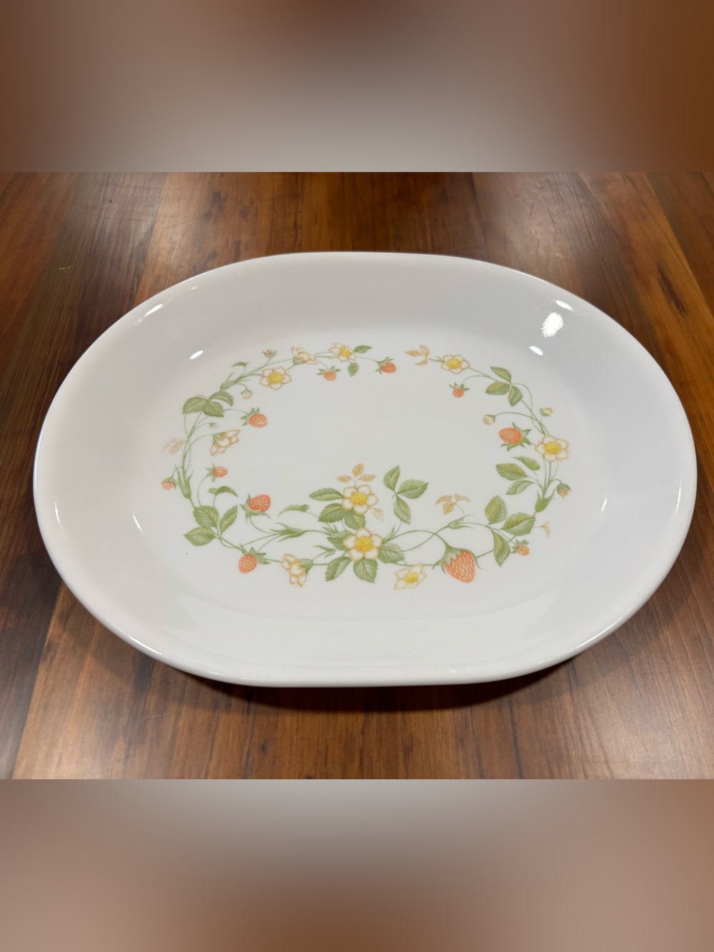 Corelle Strawberry Sunday Serving Platter 10x12